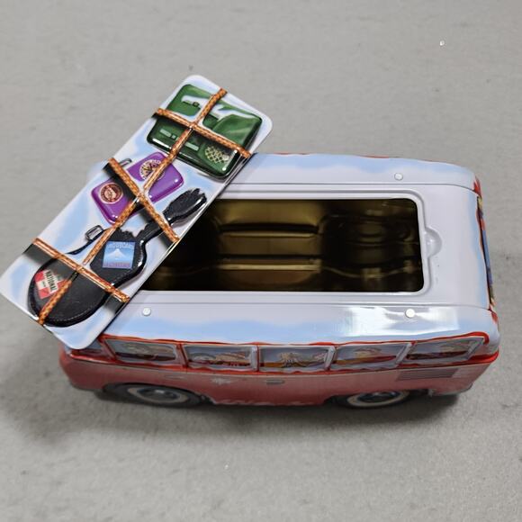 Classic Volkswagen VW Microbus CamperVan Biscuit Storage Tin Novelty Collectible - Picture 9 of 11